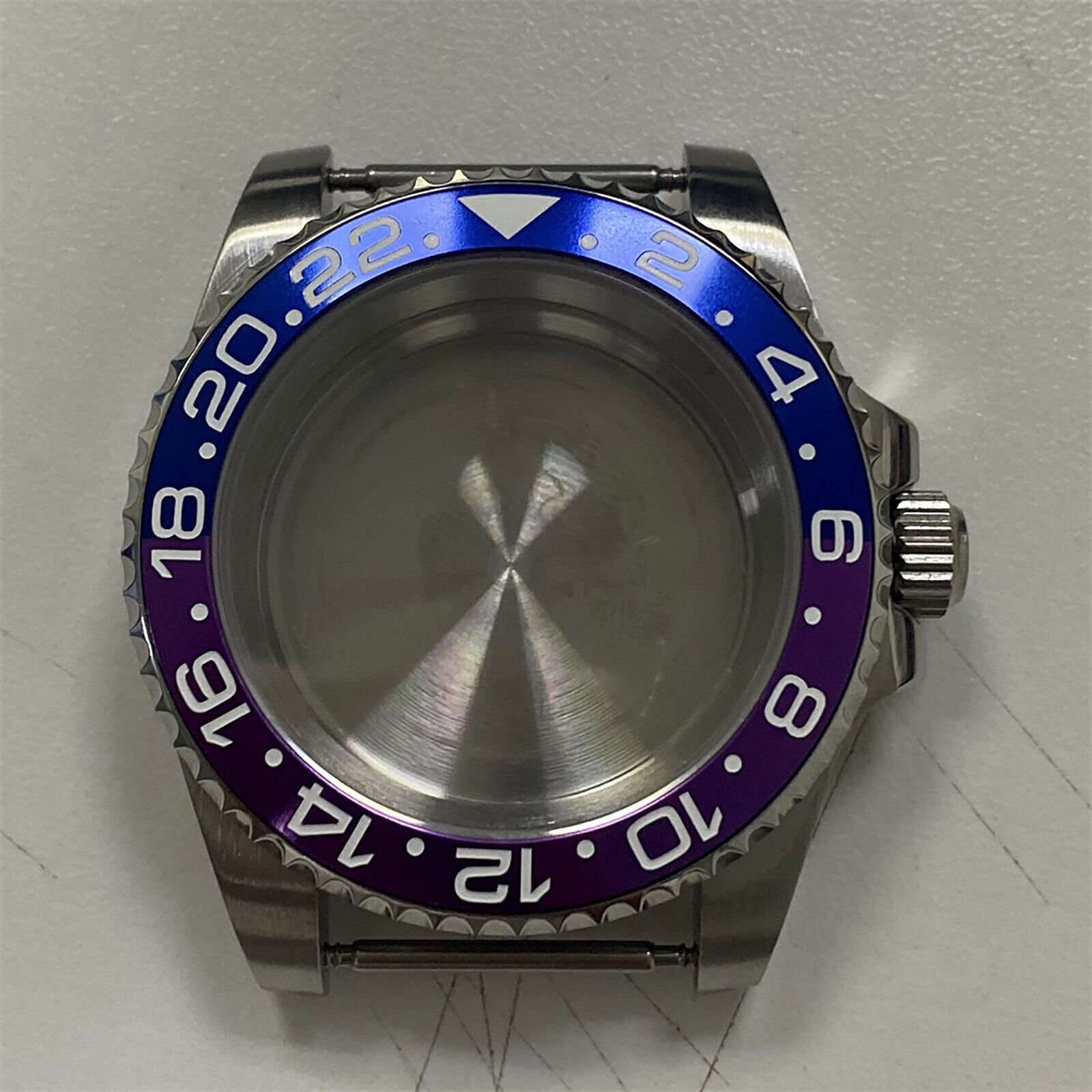 40mm Sapphire Glass Steel Bezel Watch Case For NH35 NH36 Automatic Movement