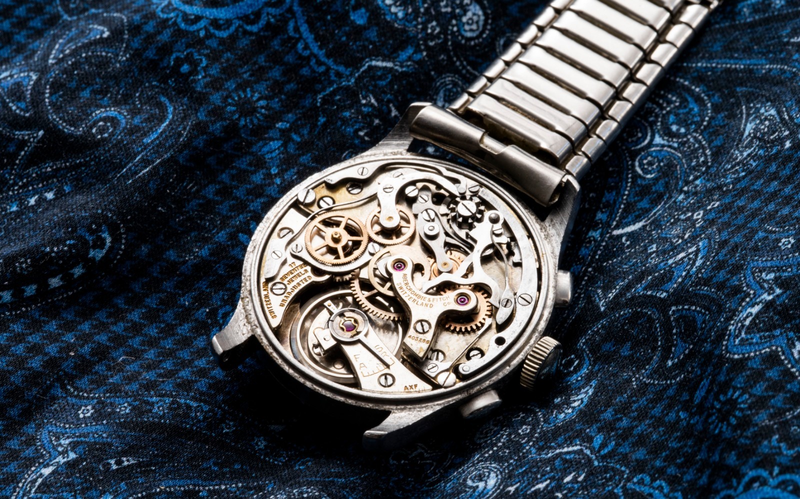 Abercrombie & Fitch Heuer Chronograph Watch – Valjoux 23 – Telemeter – 1940s