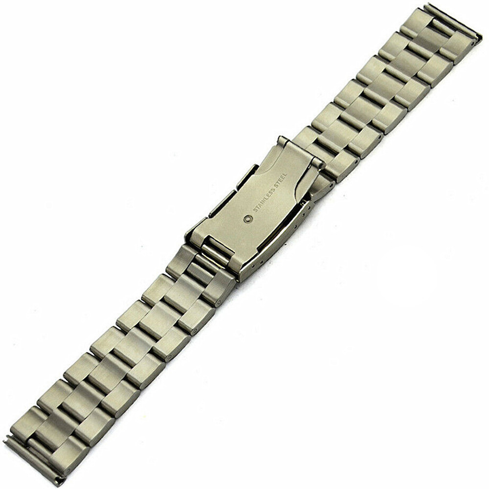 Men’s 316L Pure Solid Stainless Steel Watch Strap Band 18 20 22 24 26 28 30mm