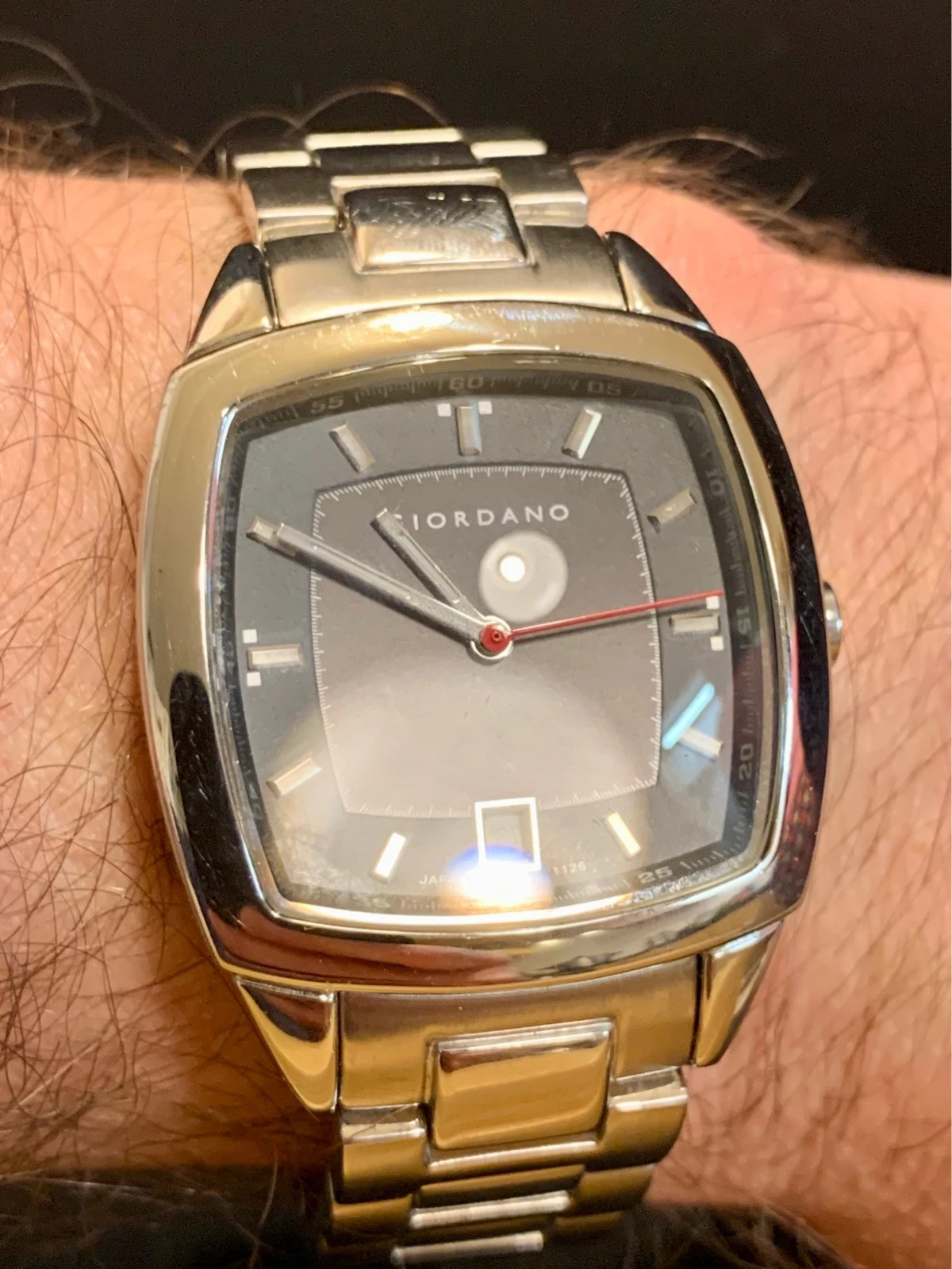 Giordano 1126.2115 Men’s Watch Black Dial Date Stainless Steel 50M Japan Quartz