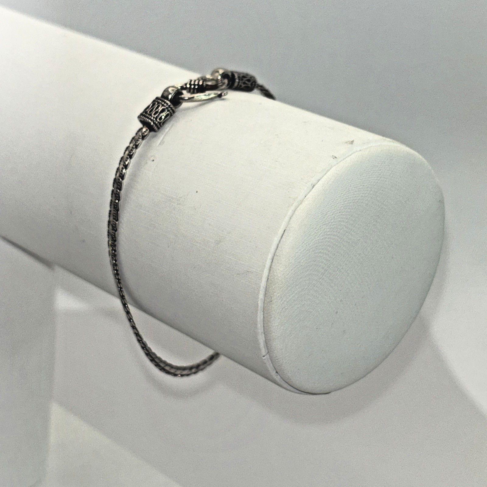Solid .925 Sterling Silver 7.25 in. Custom Link Bracelet