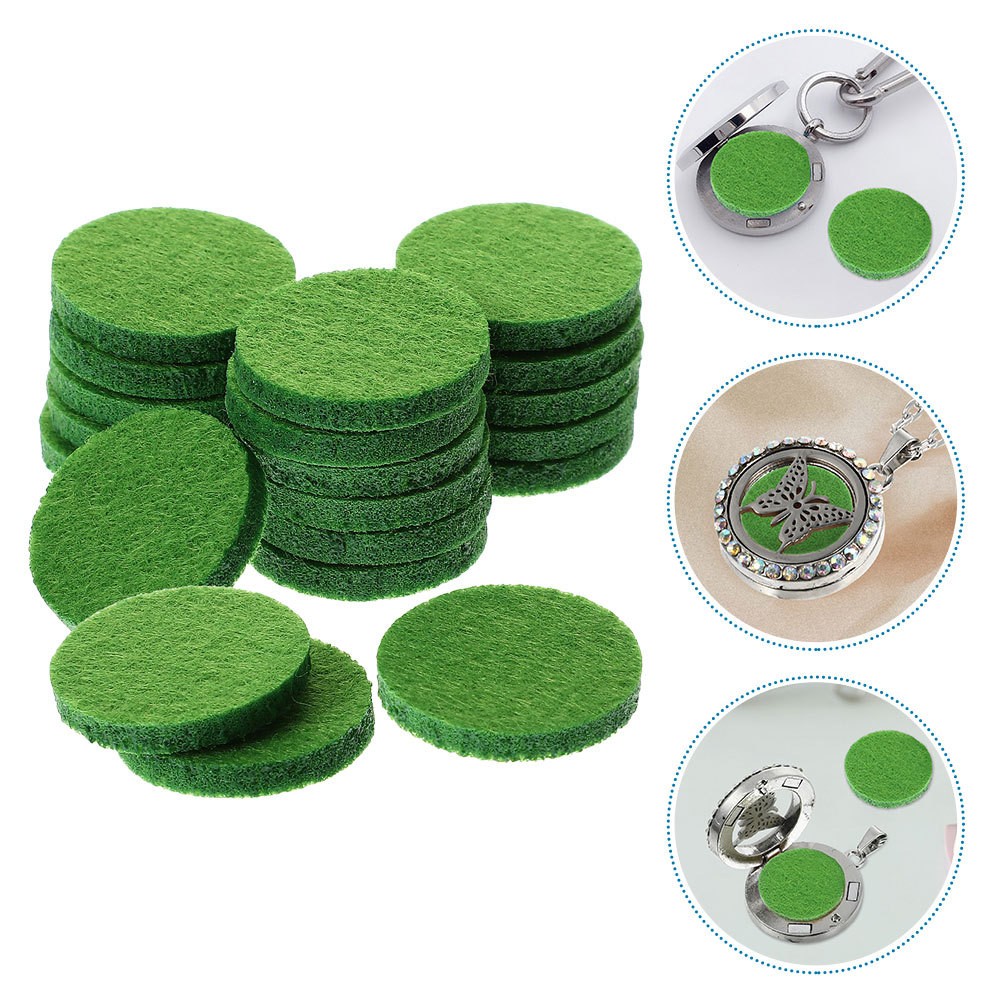 50 Pcs Mini Aromatherapy Pad Essential Oil Diffuser Cotton Pads Scent