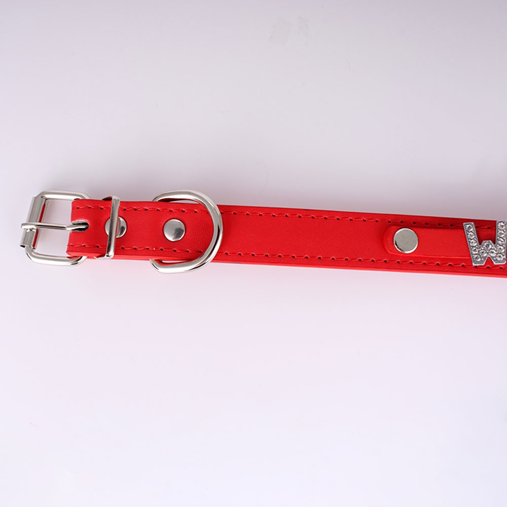 Modern Leather Buckled Choker Custom Letter WHORE CUM SLUT Collar Necklace Y5