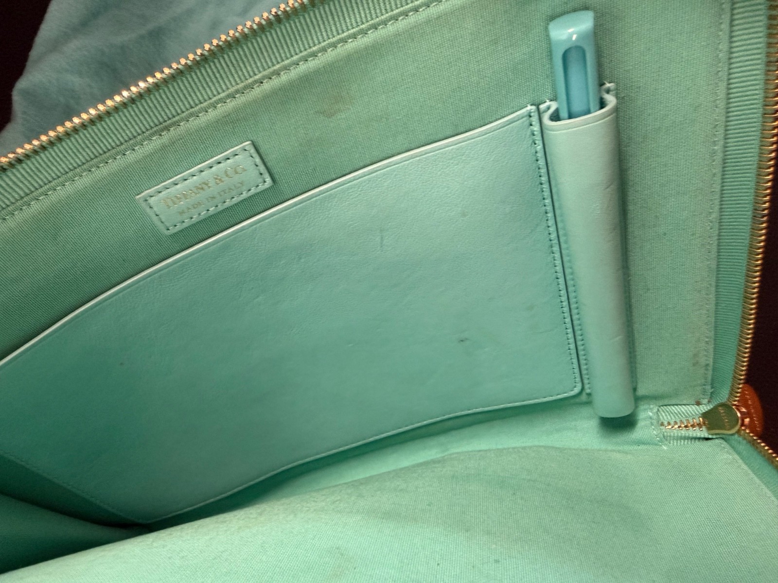 Tiffany & Co. Embossed Logo clutch