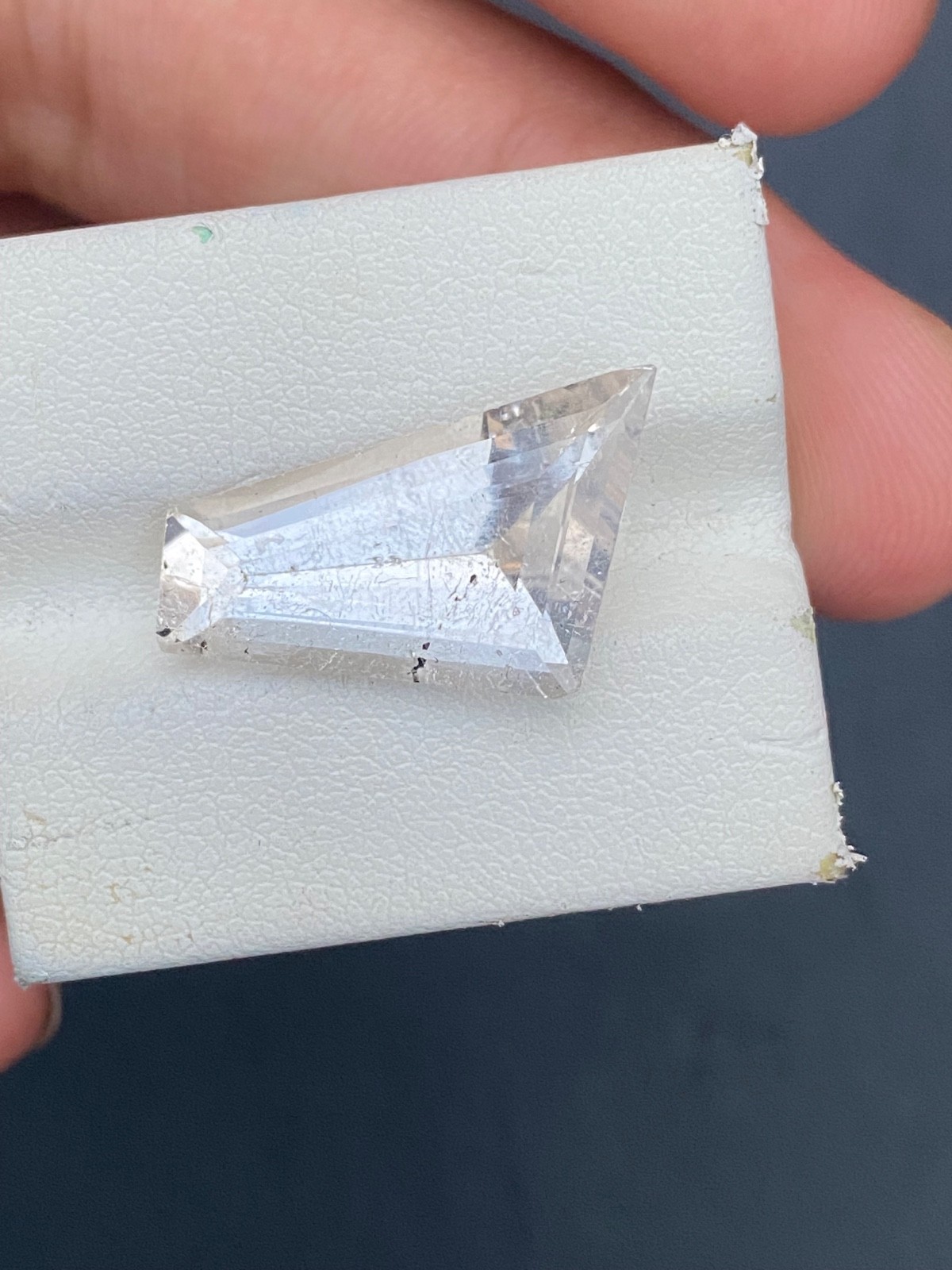 10.10 ct Natural cut heatedTopaz loss Gemstone cushion shape from Pakistan