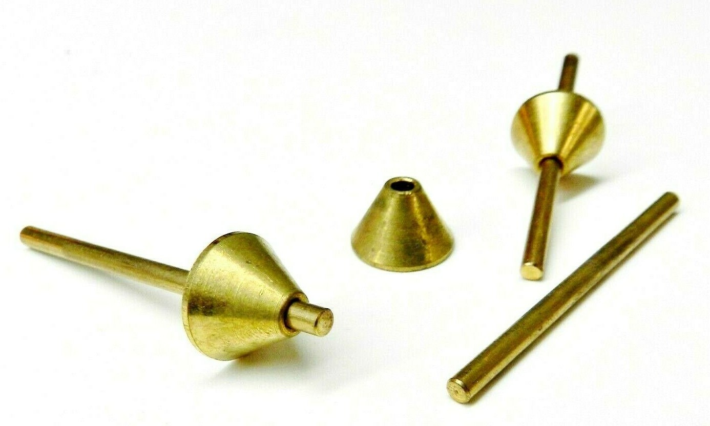 Brass Sprue Former Cone & Rod Mandrel for Jewelry Mold Making Wax Injection 3pc