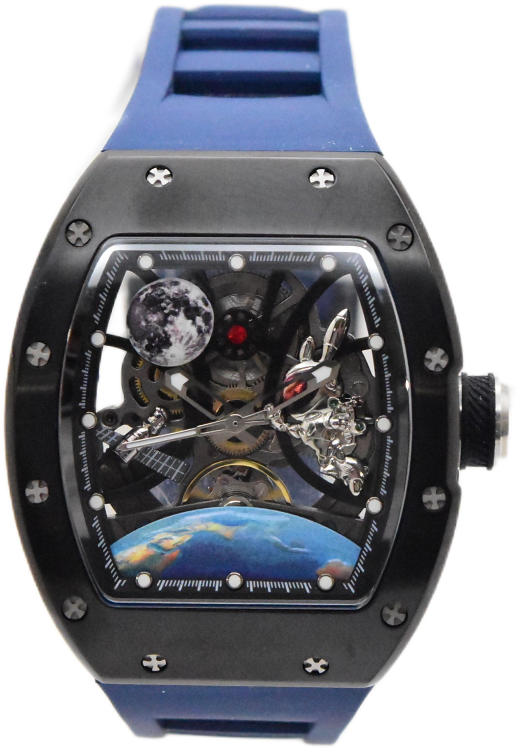 Invicta S1 Rally Interstellar Automatic Men’s Skeleton Dial Watch Blue 49009