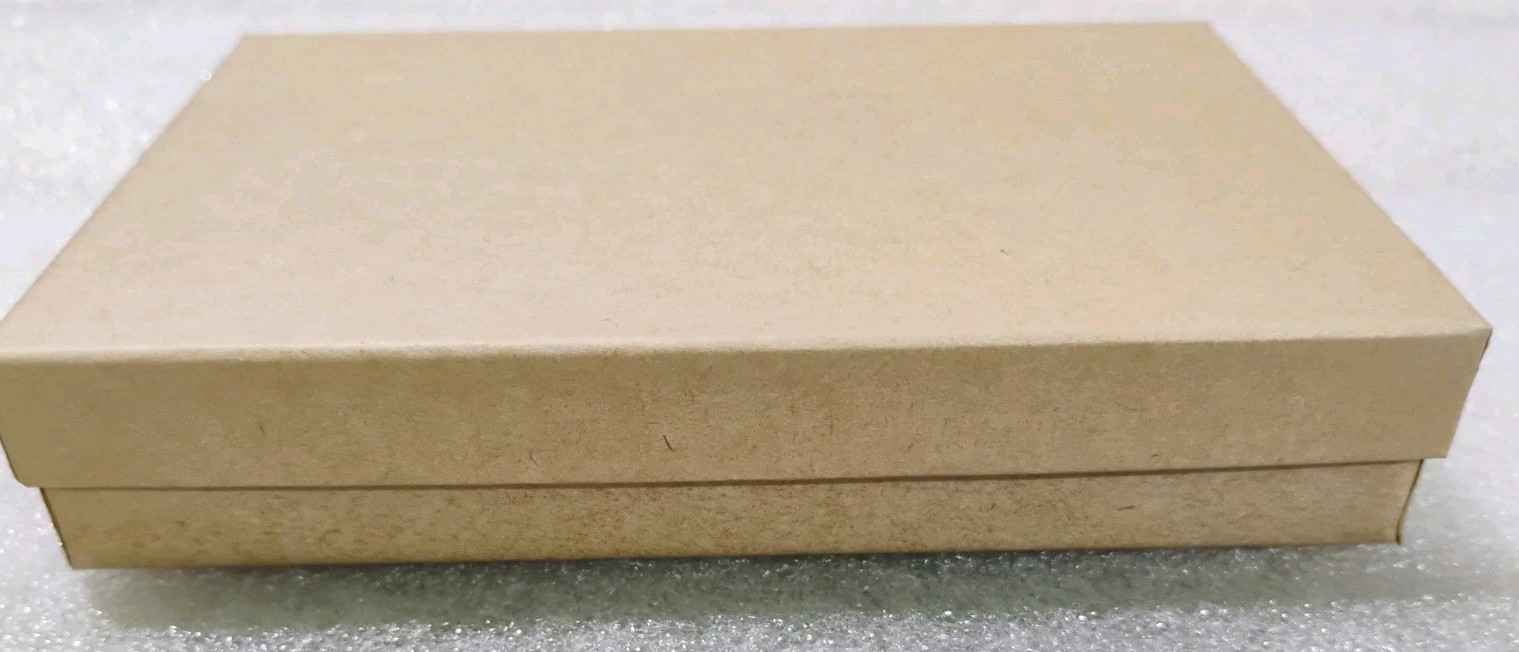 LOT OF 100 KRAFT COTTON FILLED JEWELRY #14 BOXES 5 7/16″ X 3 1/2″ X 1