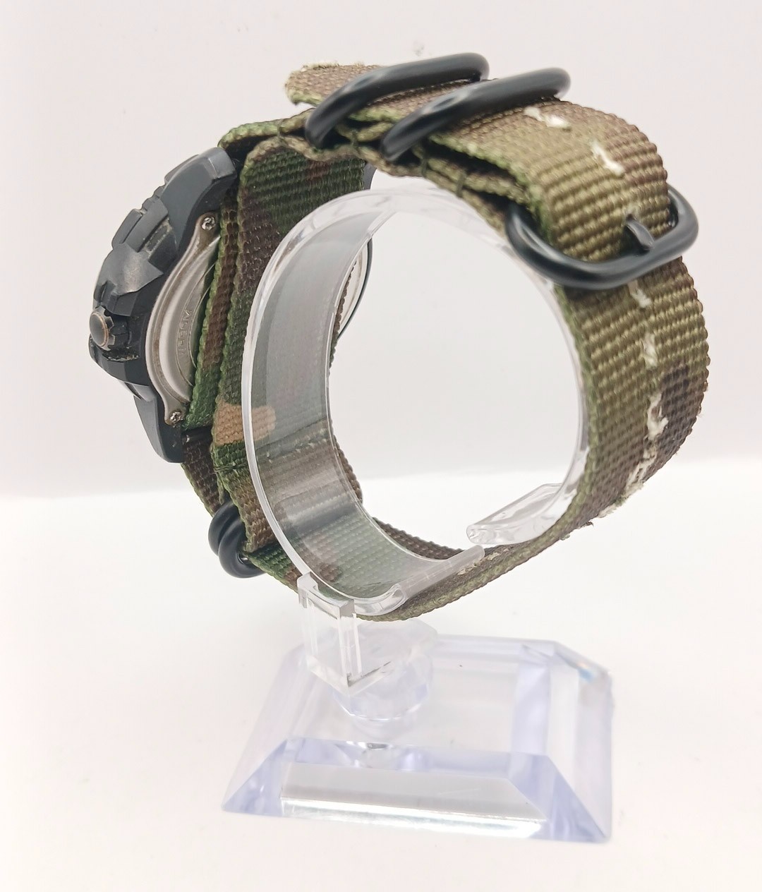Timex Expedition Tactical Watch – Camouflage Nylon Strap – Black Case – Indiglo