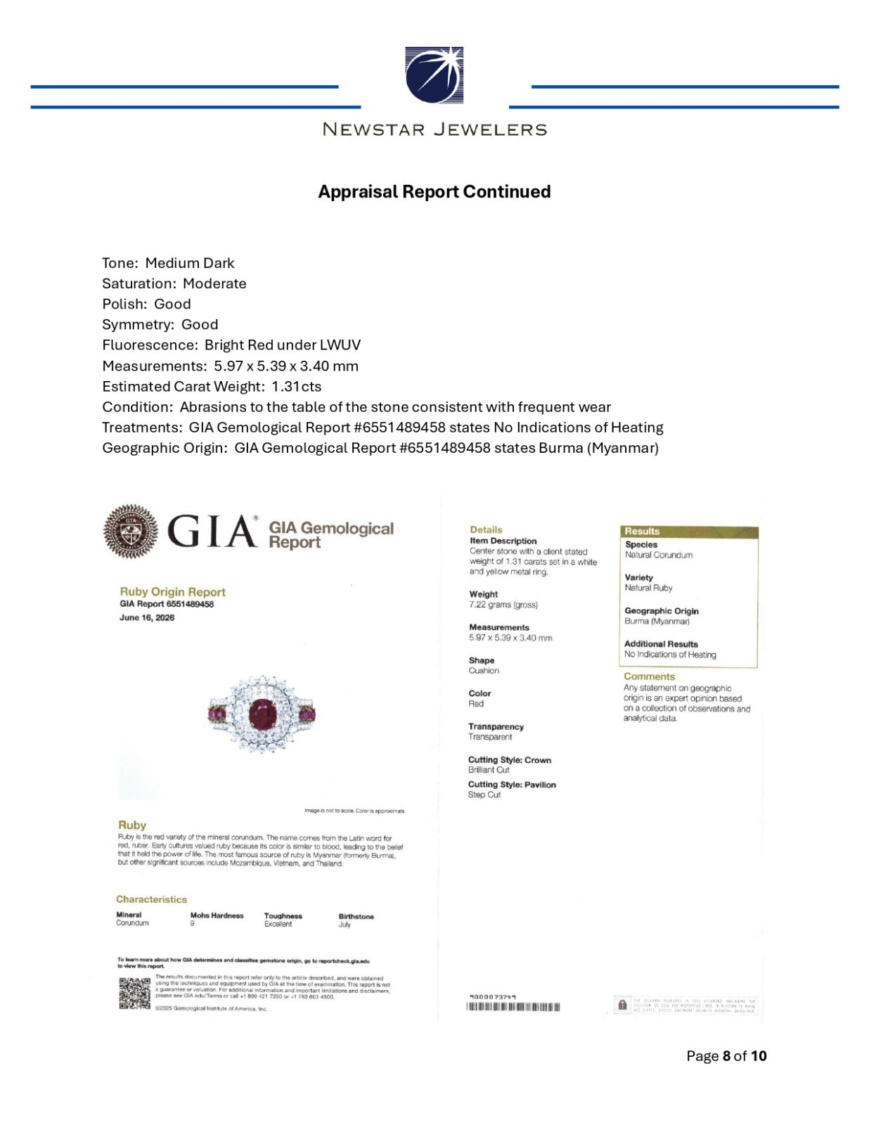 GIA Burmese Red Ruby Ring (Mogok Mine), No Heat Treatment, 18K Gold, 88 Diamonds