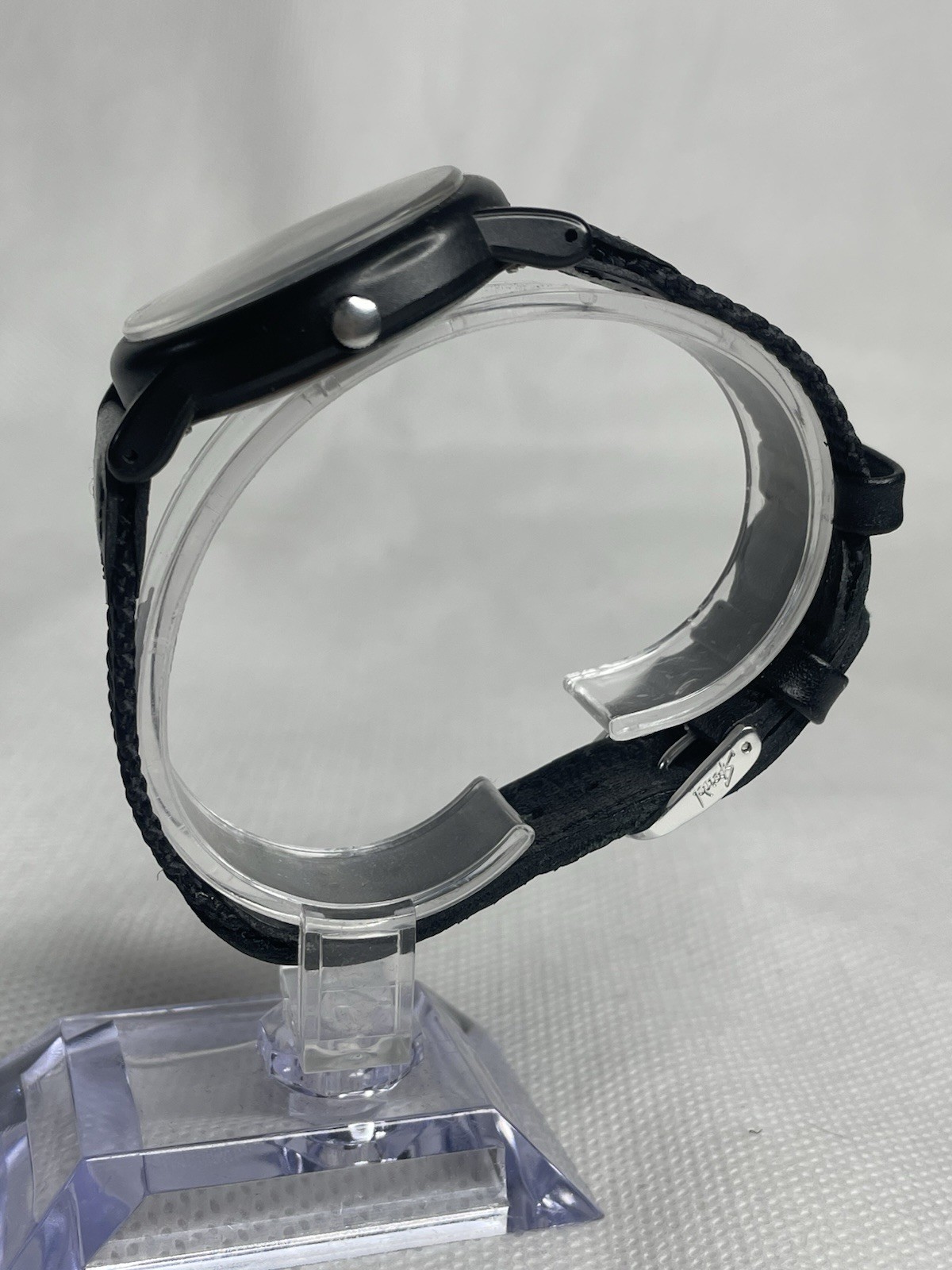 Timex Expedition Camper Watch T40011 Military Style Indiglo Black Leather Fabric
