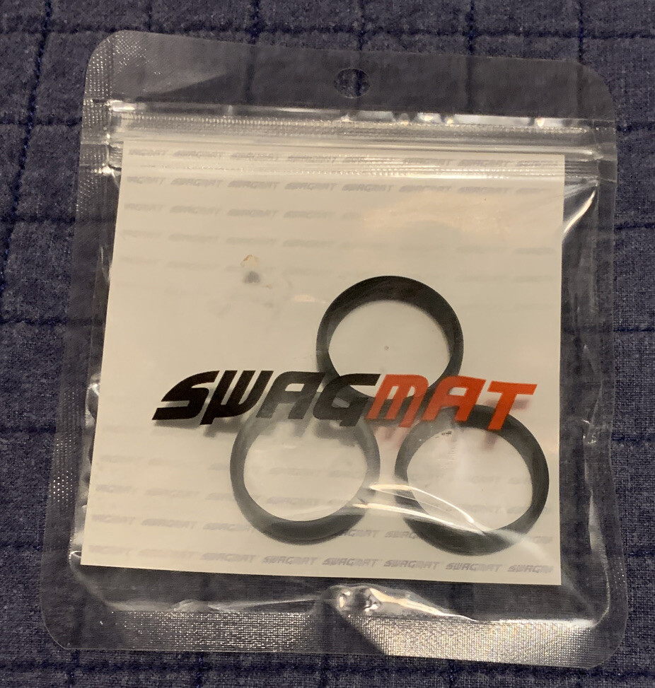 Mens 8.7 mm 3-pack Swagmat Silicone Wedding Bands New