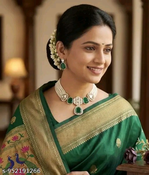 Indian Bollywood Designer Gold Plated Fashion Jewelry Necklace Earring Set