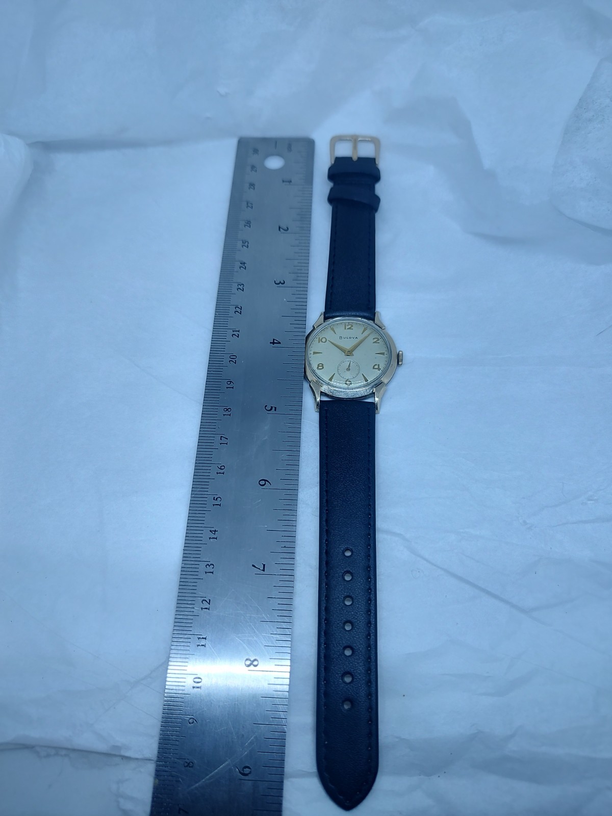 1956 Bulova L6 Gold Filled Dress Watch Fancy Lugs Small Seconds 11AC 17J Manual