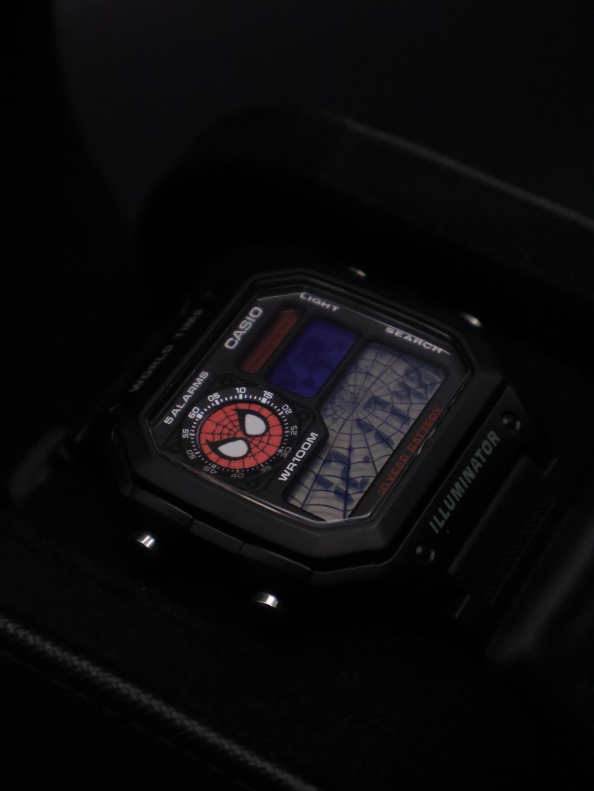 “Underoos” | Custom Spider-Man Casio Watch | Royale | AE-1200WH | 🕷️🕸️🔴 | MOD