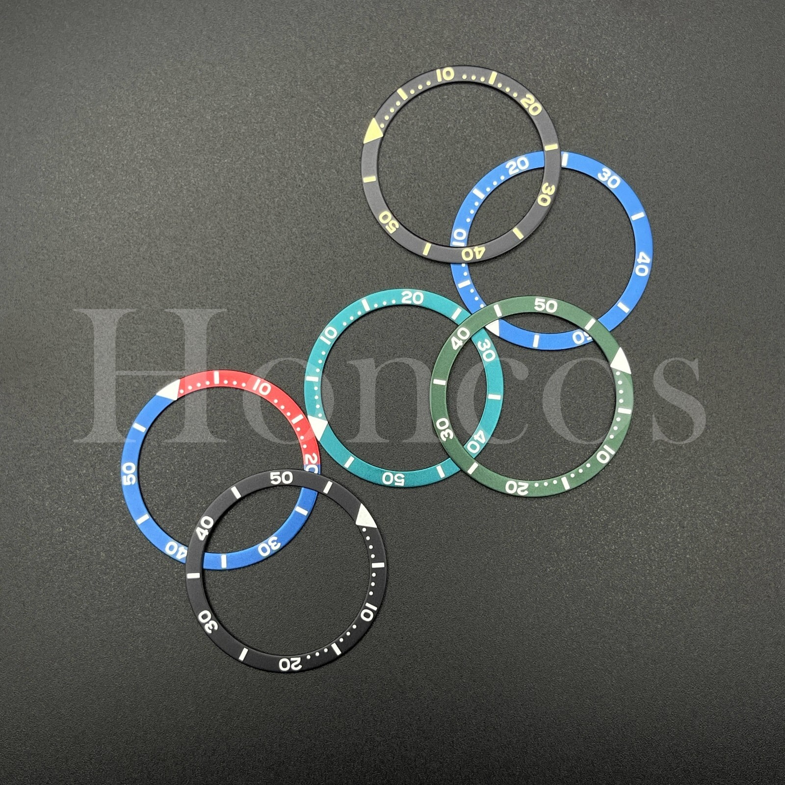 38mm*31.5mm For SKX007 SKX009 Flat Watch Bezel Insert Aluminum/Ceramic/Steel