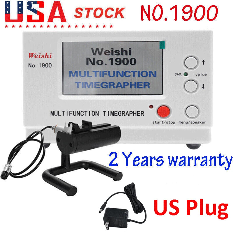 Weishi No.1900 Timegrapher Mechanical Watch Timing Machine Multifunction New