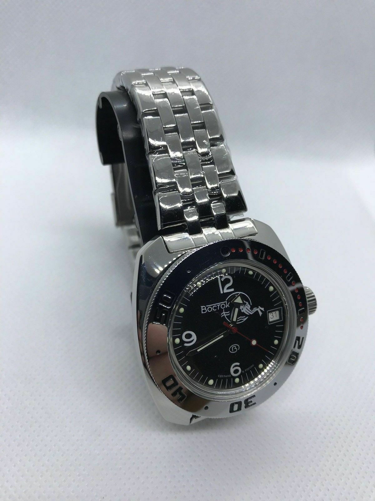 Vostok Amphibia 710634 Watch Scuba Dude Diver Mechanical Automatic US SELLER