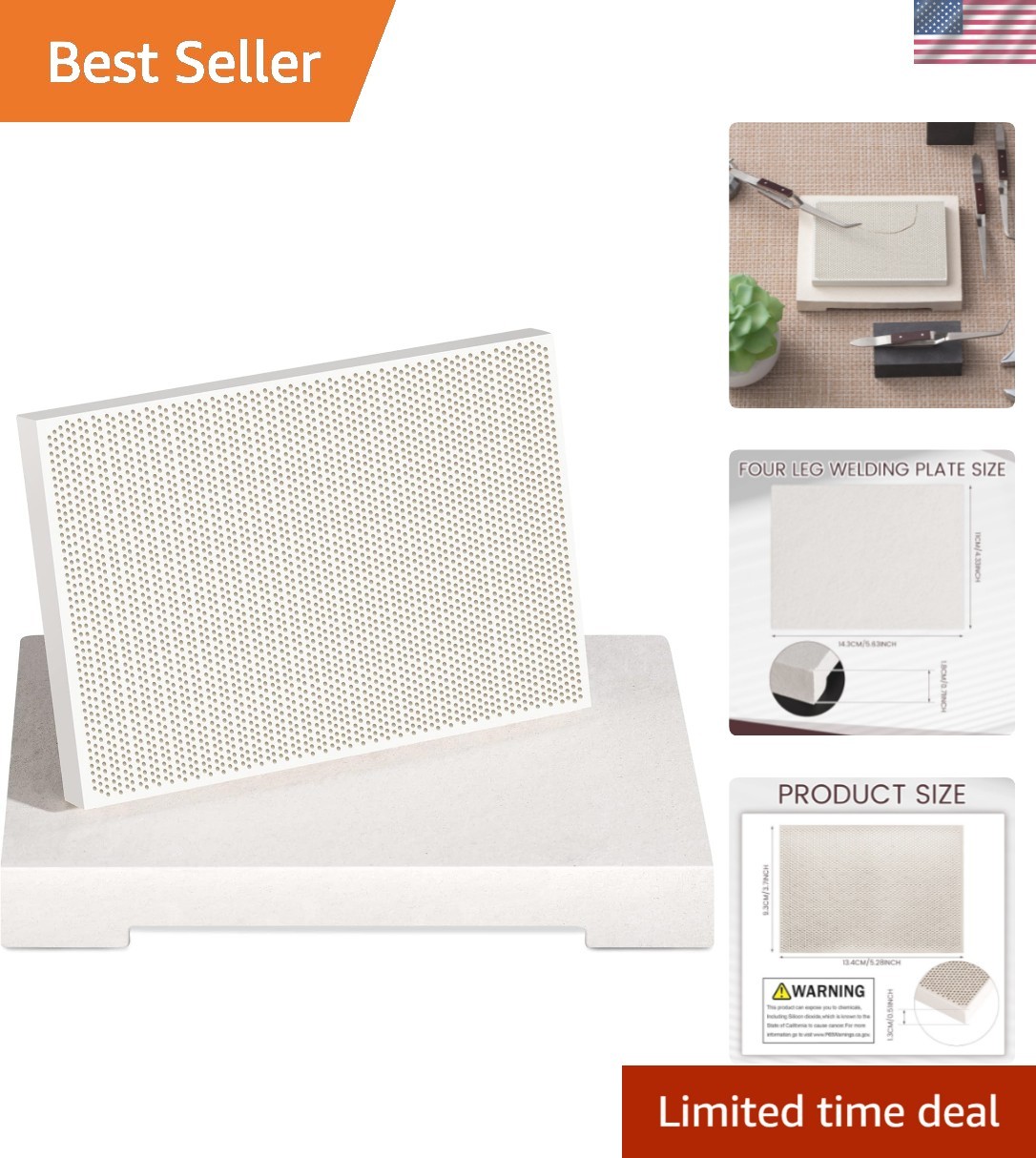 Ceramic Honeycomb Soldering Board Set – Heat Proof Mat for Jewelry Making Tools