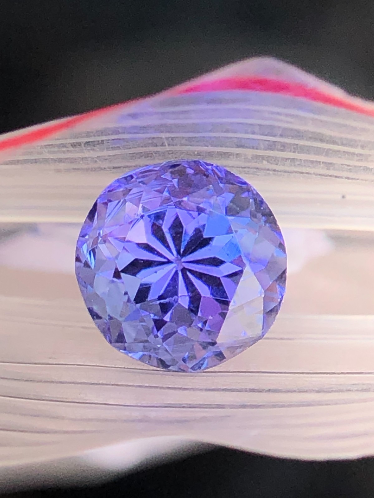 6.40 MM AAABlue Tanzanite Round 1.30 Ct Faceted Gemstone For Making Jewelry/Ring