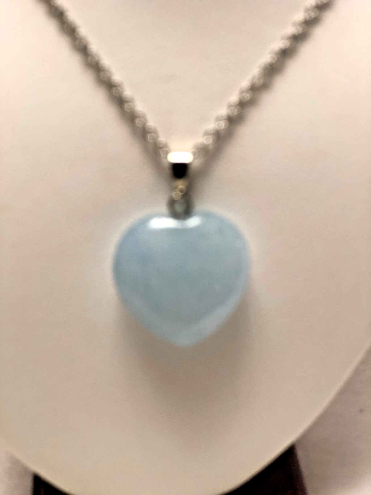 Amazonite Heart Crystal Necklace is a Stone Peace,Truth and Harmony