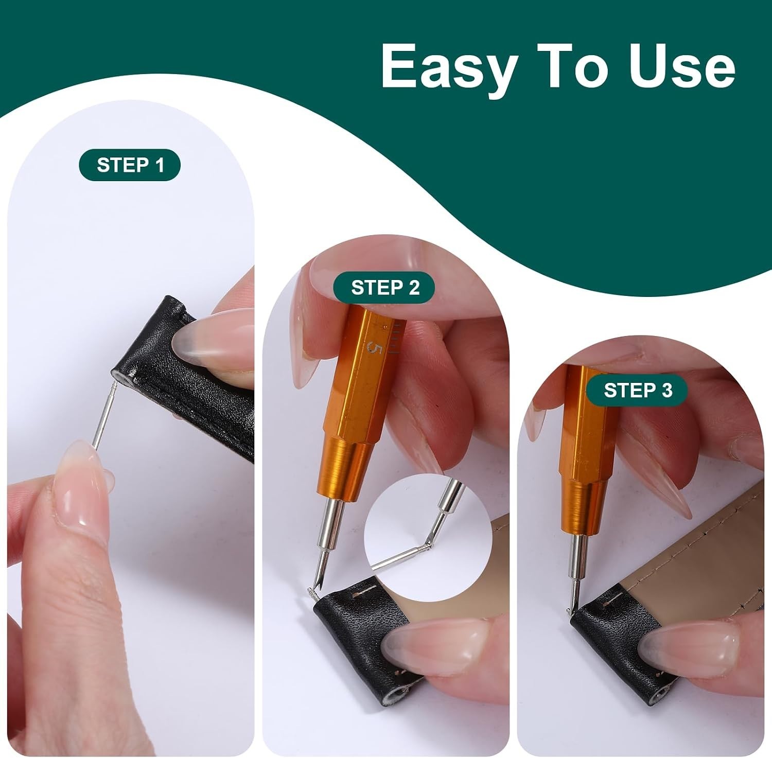 Versatile 40pcs Watch Band Pin Replacement Kit – 8 Sizes & Stainless Steel Tool