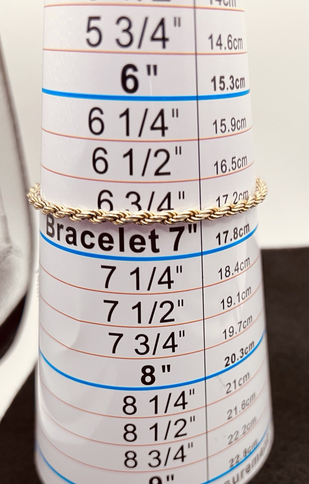 Italy 925 10k Gold Over Sterling Silver 3mm Rope Bracelet 7” 5g oWorn Once