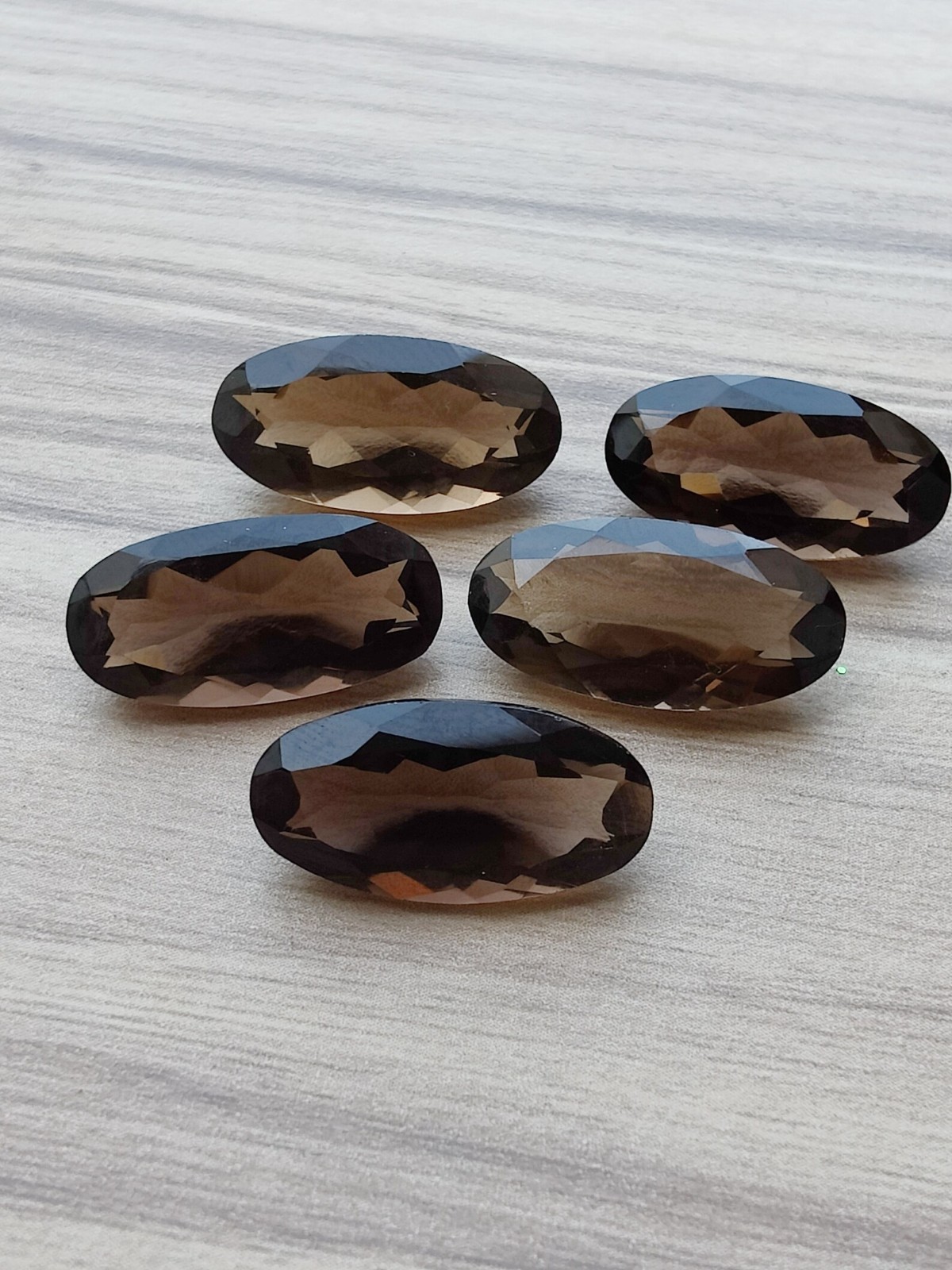 Natural Smoky Quartz Long Oval Faceted Cut 6x12mm to 12x24mm Loose Gemstone