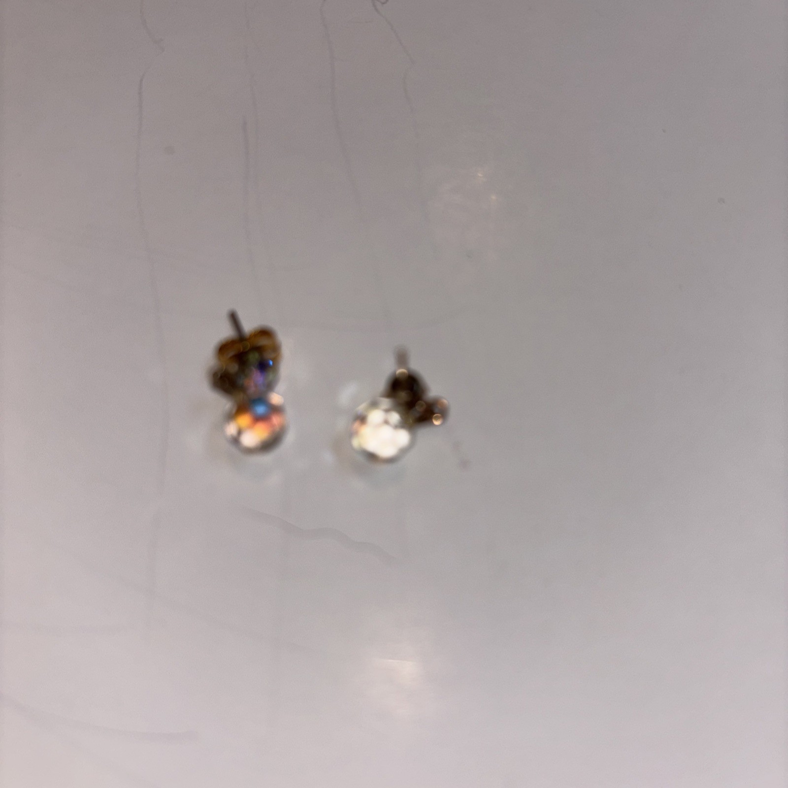 lot – stud earrings Green Stone Studs Gold Tone Geometric Teardrop Dangles