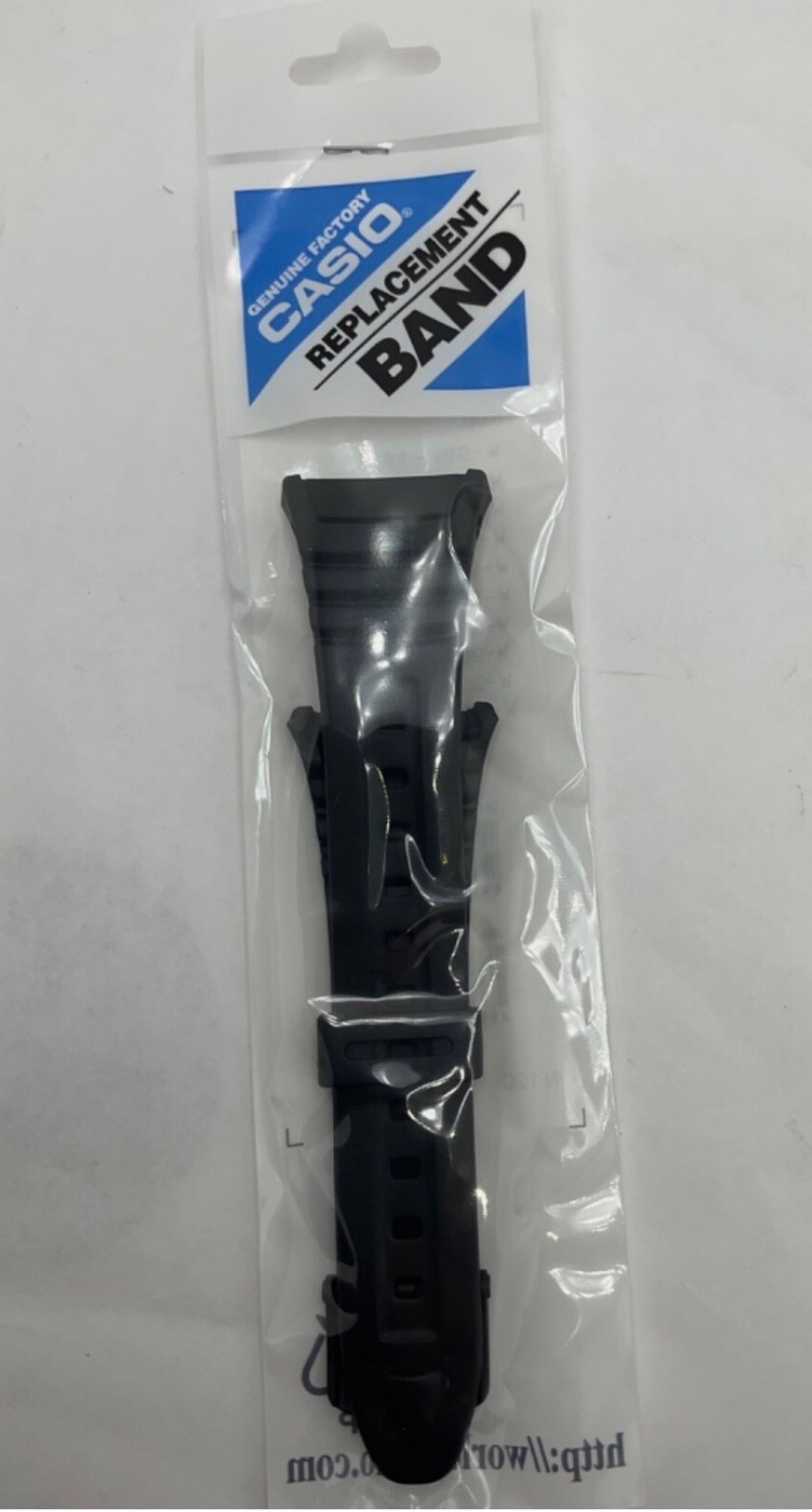 CASIO W-96H-1BV Original BLACK Rubber Watch BAND Strap W-96-2AVH