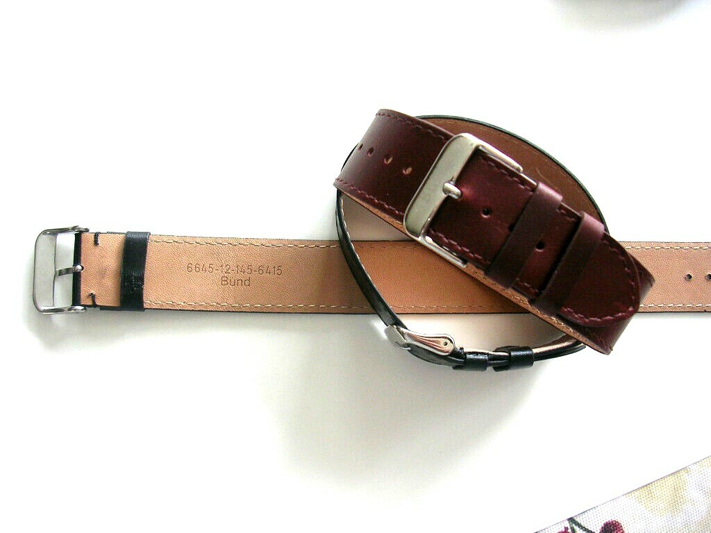 1pc RAF Military Bomber Pilot leather Bund nato utc watch band strap IW SUISSE