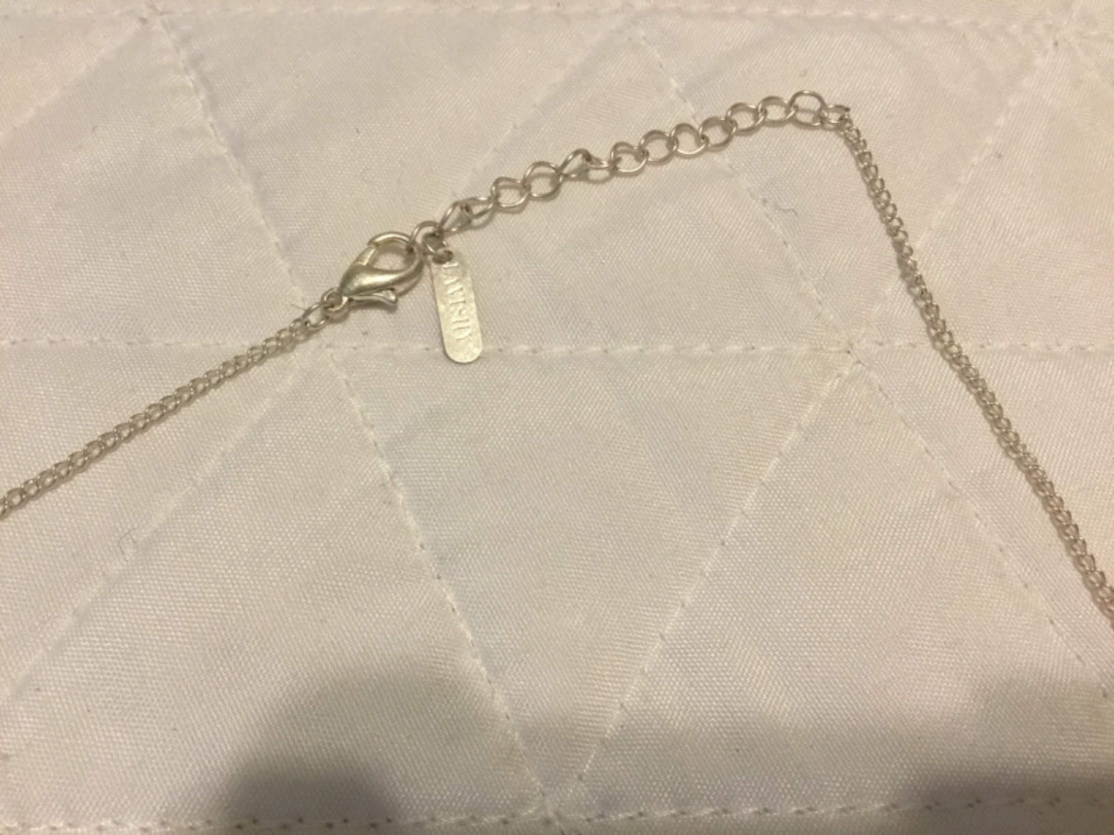 Lavishy silver tone Lead & Nickel Free Hypoallergenic Necklace NWT