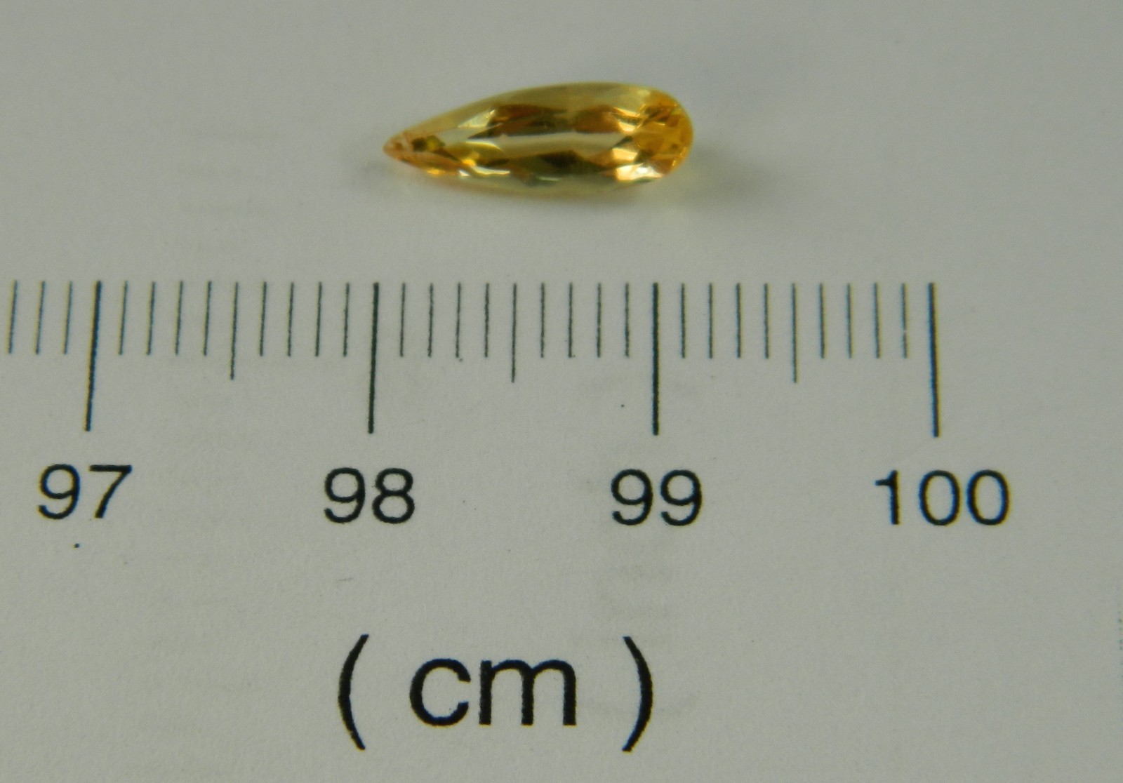 Imperial Topaz 1.11 Ct Clarity VVS Pear Cut Natural Golden Brazil I214
