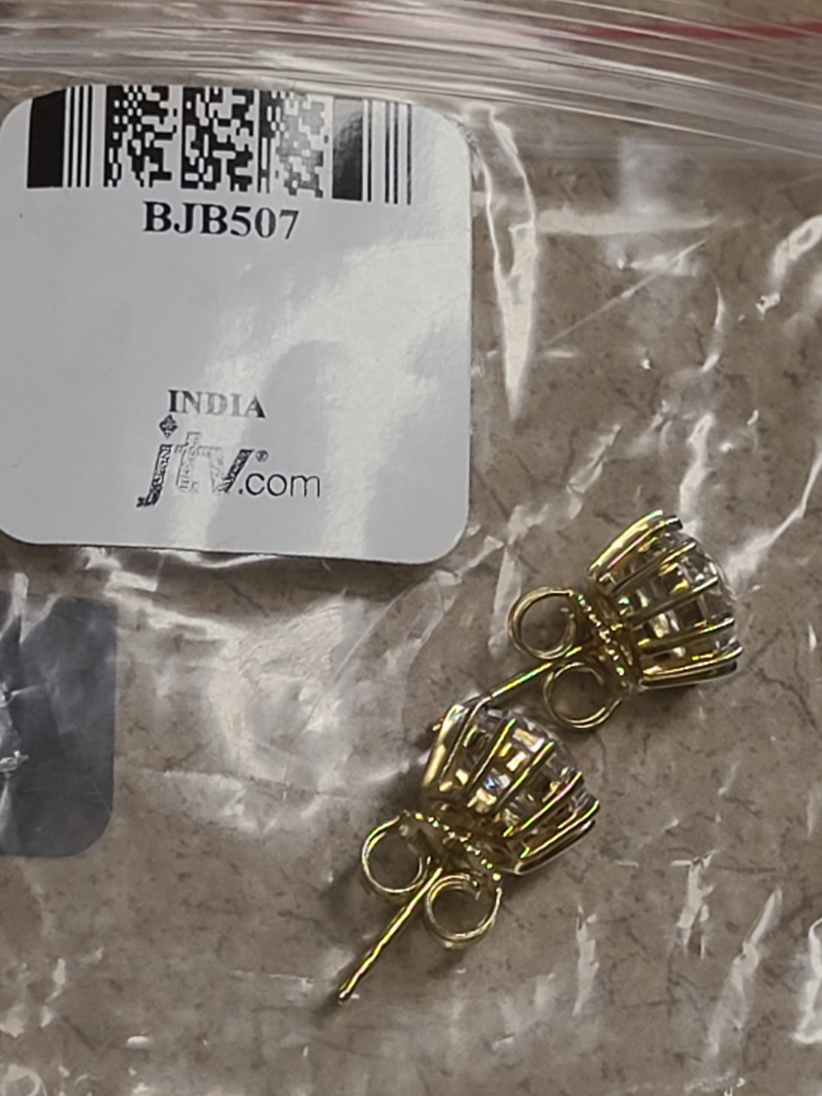 White Cubic Zirconia 18k Yellow Gold Over Sterling Silver Rose Cut Studs 4.90ctw
