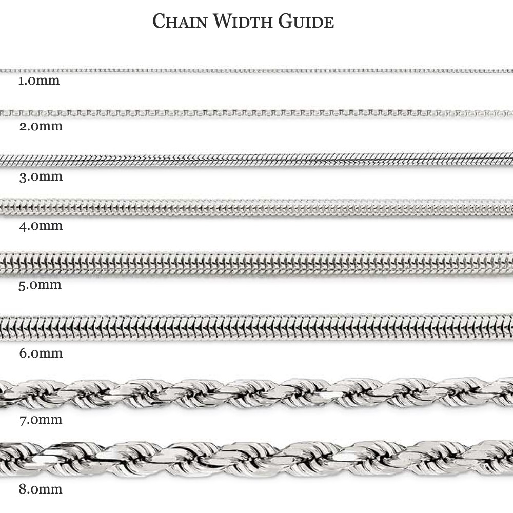 Men’s 6.3mm Stainless Steel Figaro Chain Bracelet, 8 Inch C9103-8