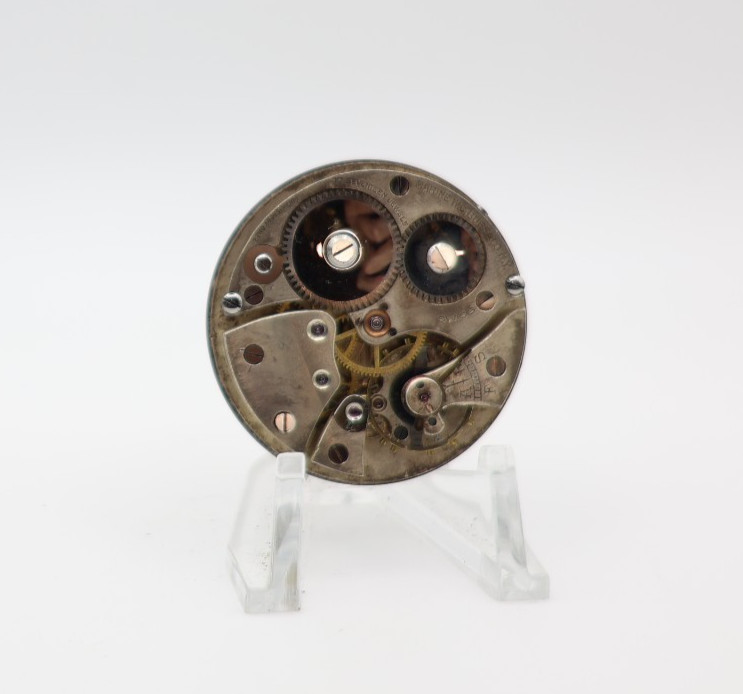 MARINE W.C. BUFFALO NY SWISS POCKET WATCH MOVEMENT 17j 39.7mm FOR REPAIR (BS)