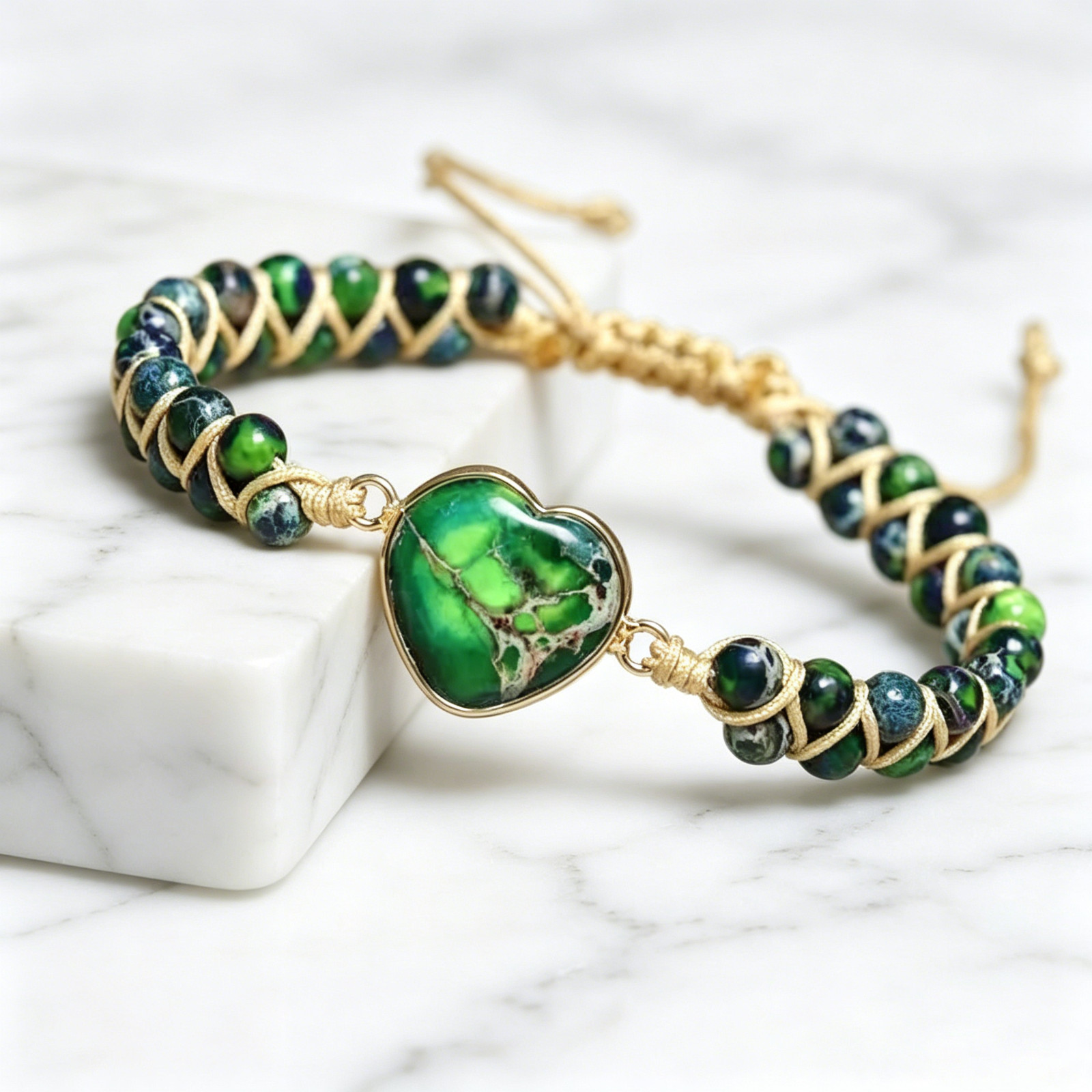 Green Heart Bracelet