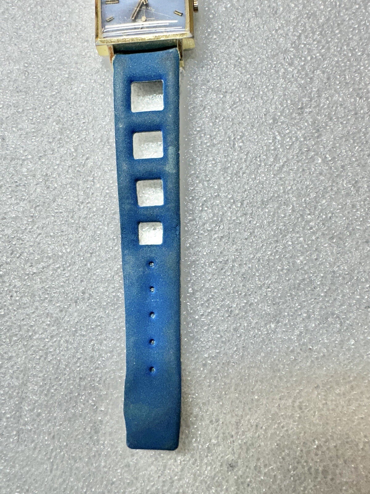 Very Rare VTG Fond Acier Inoxydable Swiss Made Rixalux Square Dave