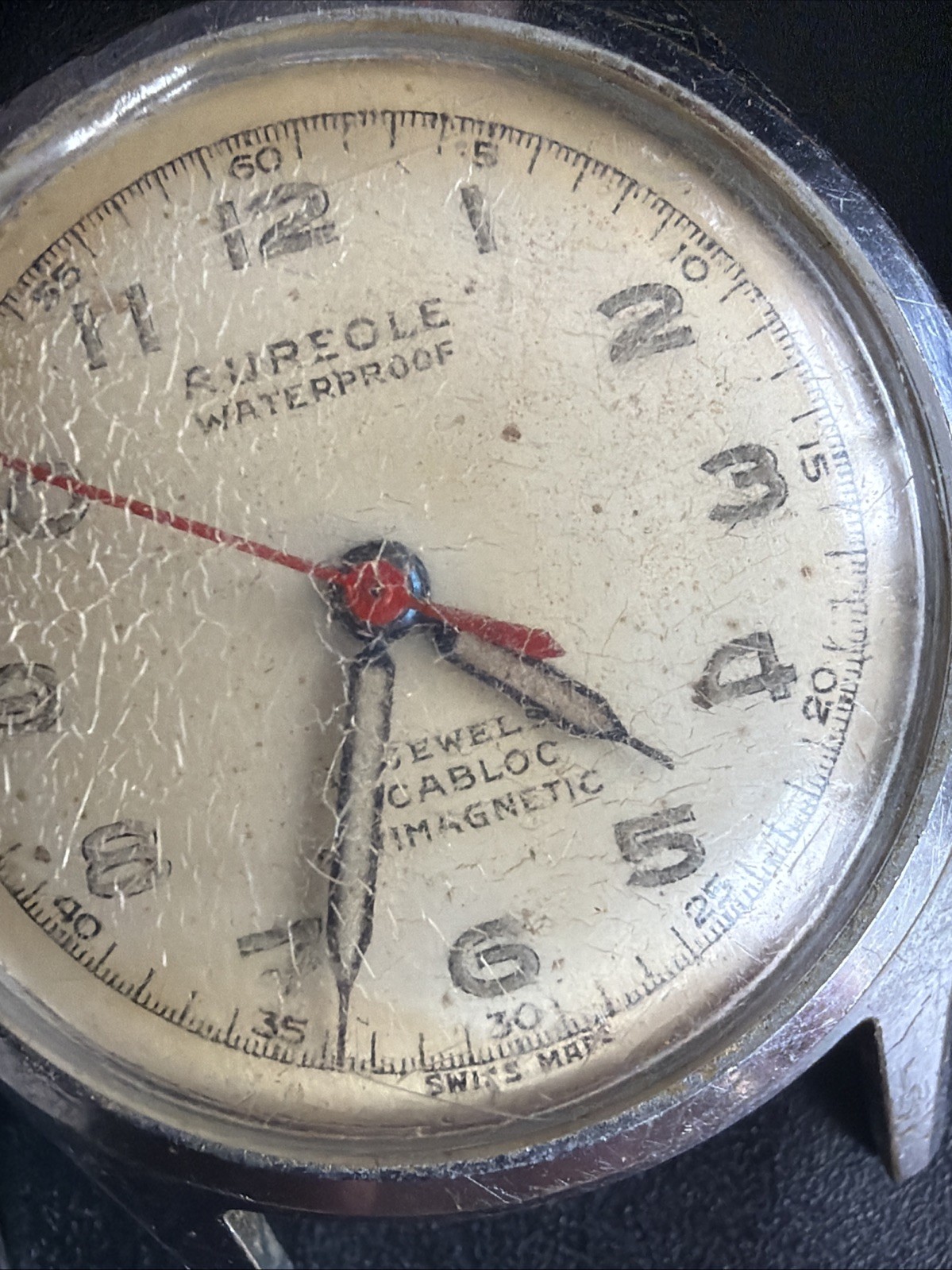 AZ18 VTG Mechanical Wind Aureole Mens 30+mm Watch Repair Sold As Is Conditions**