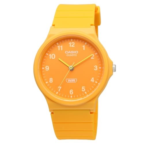 CASIO MQ-24B-9B Analog Watch Orange Yellow Biomass Band
