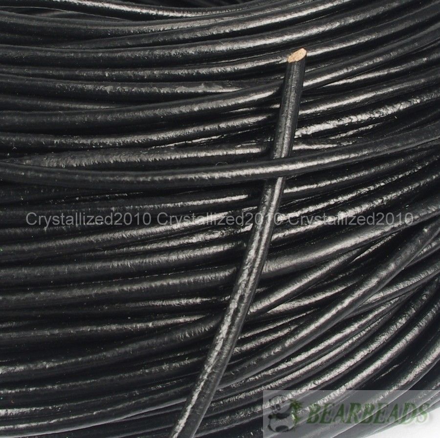 Genuine Leather Cord Thread For Diy Bracelet Necklace Jewelry Making 10M 100M