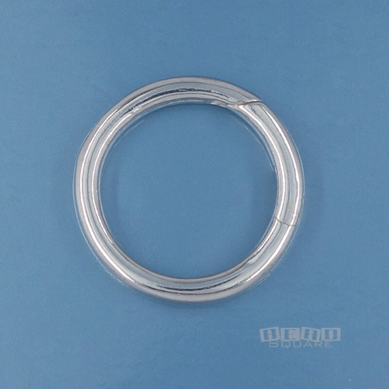 Sterling Silver Round Donut Ring Link Connector Clasp / Shortener ~ 18mm #44053