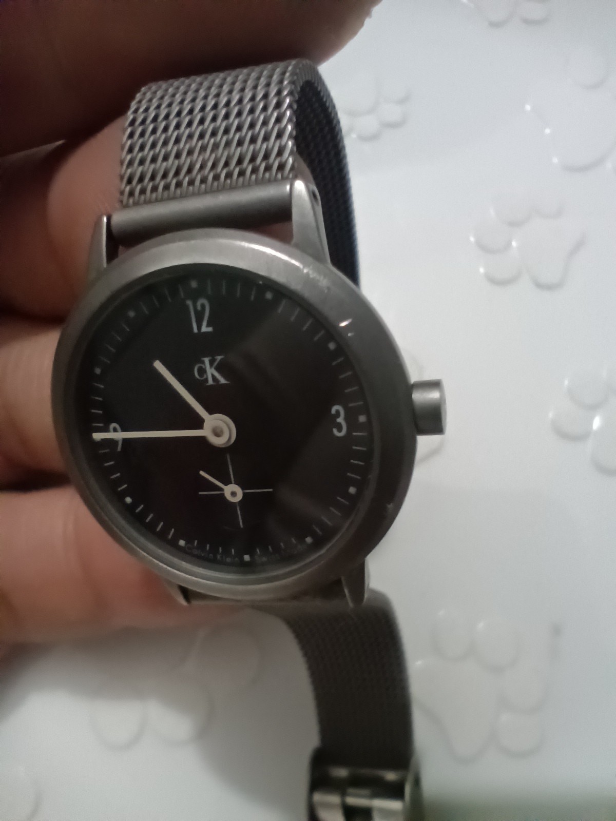 Calvin Klein Watch Men 35mm Black Dial Steel Round K03311Small Seconds(Not Work)