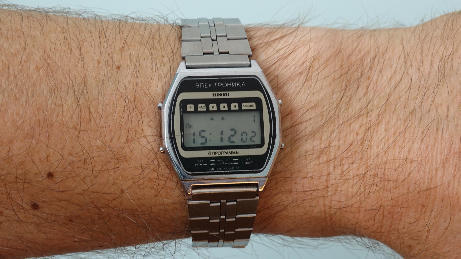 Vintage Soviet Digital Watch ELEKTRONIKA 54 4 Alarm USSR Chrone Alarm Quartz