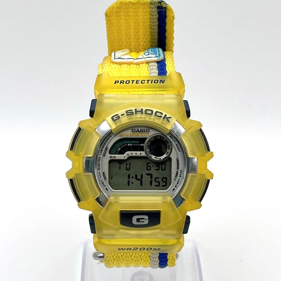 CASIO G-SHOCK DW-9500 Digital Yellow Men’s Watch Working Item