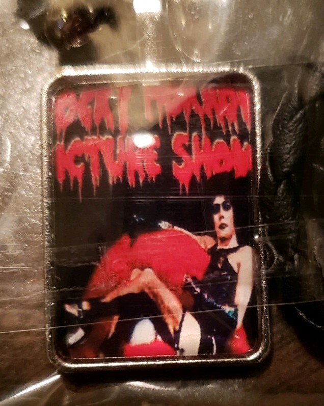 Rocky Horror Picture Show Glass Cabochon Pendant Leather Necklace Classic Movie