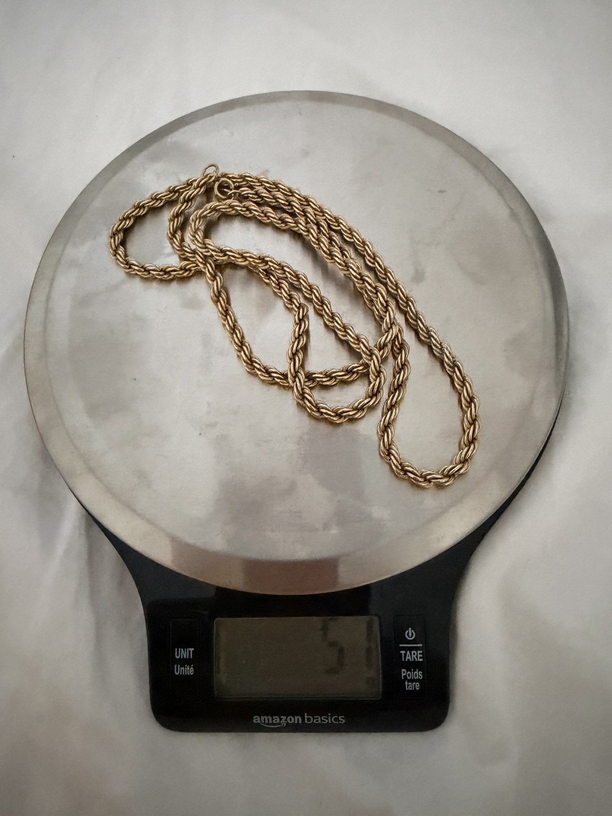 Super Heavy 51 Grams 12K Gold Filled Rope Chain Necklace 28” 1/20 12K GF VTG