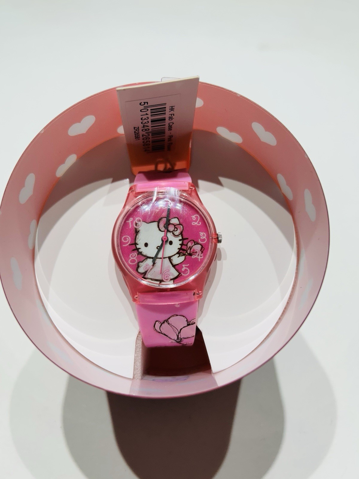 Hello Kitty Light Up Analog Kids Watch with A Plastic Band – Pink