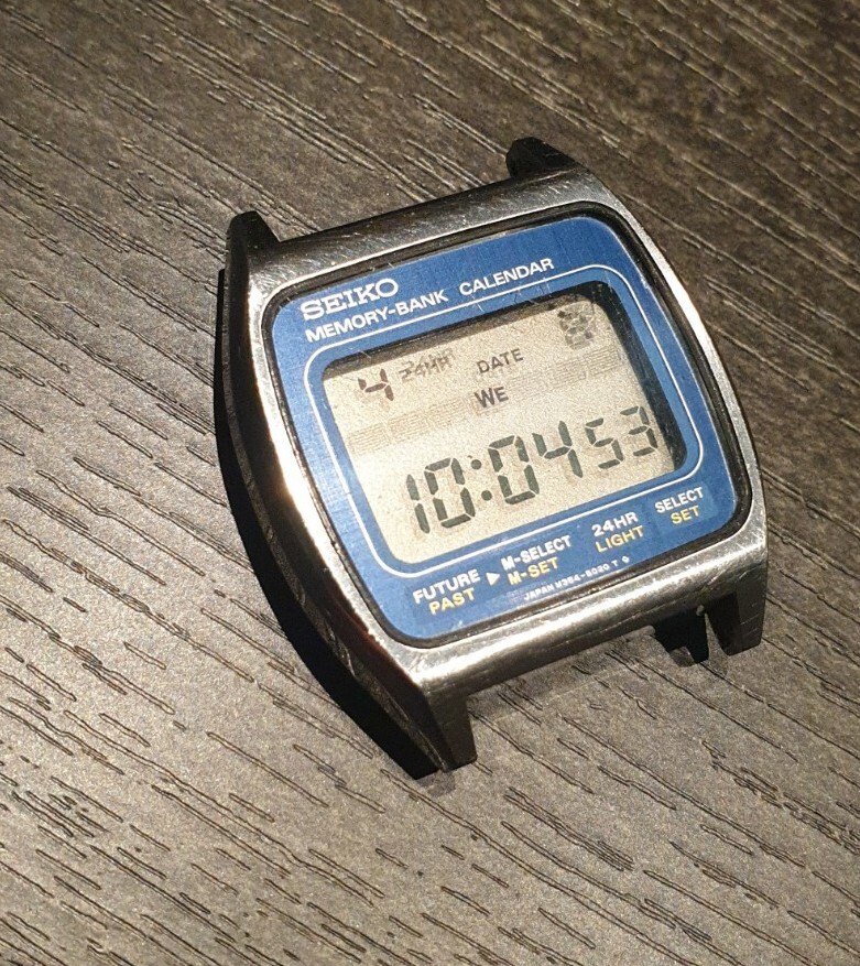 VINTAGE 1970 Quarzo Seiko LCD Modulo Moonraker M354-5020 Solo cassae modulo.