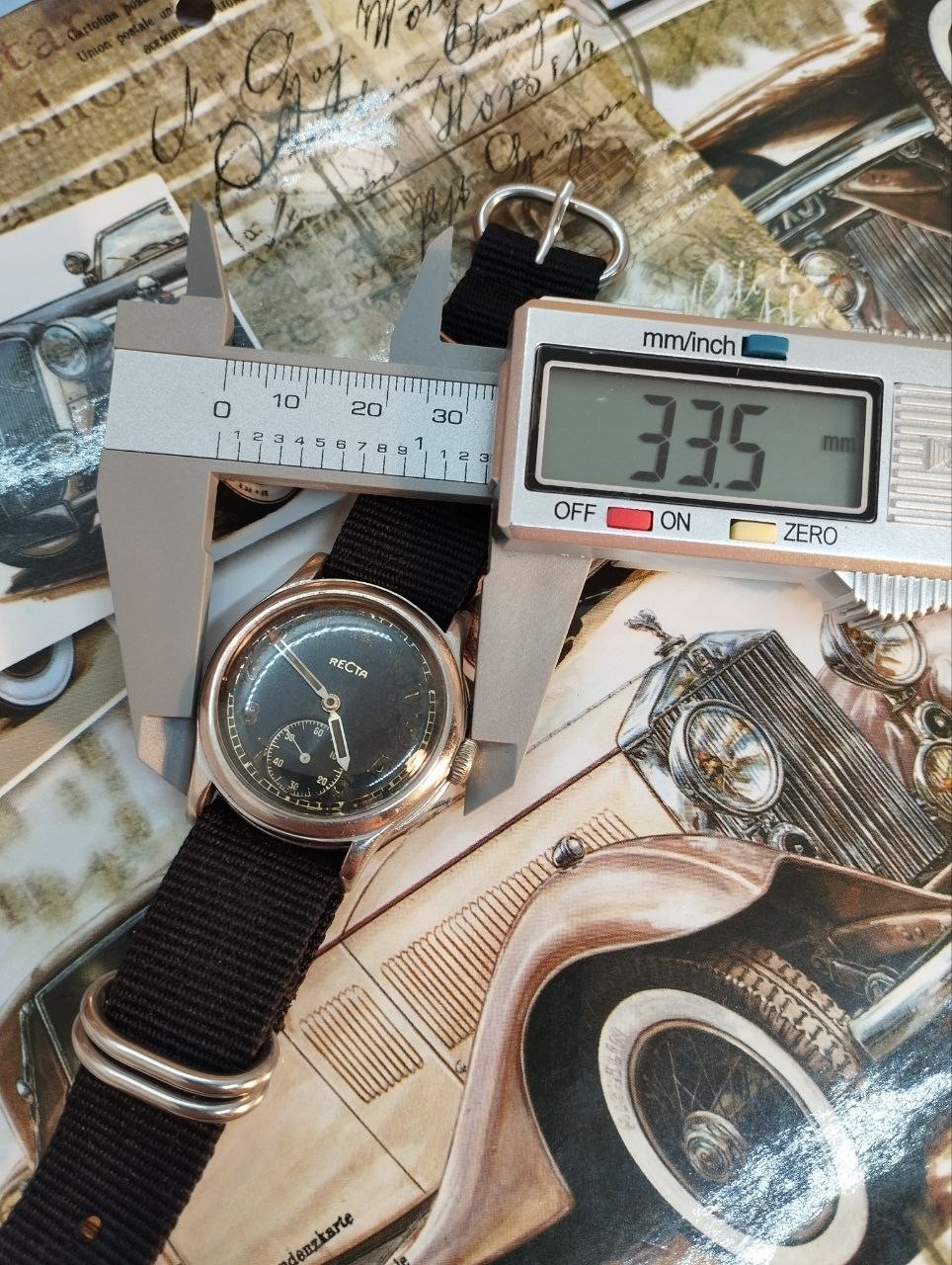 Military watch Recta 40s